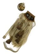 An Argyll & Sutherland Highlanders Regimental Officers Levee Sporran, with white horse hair,