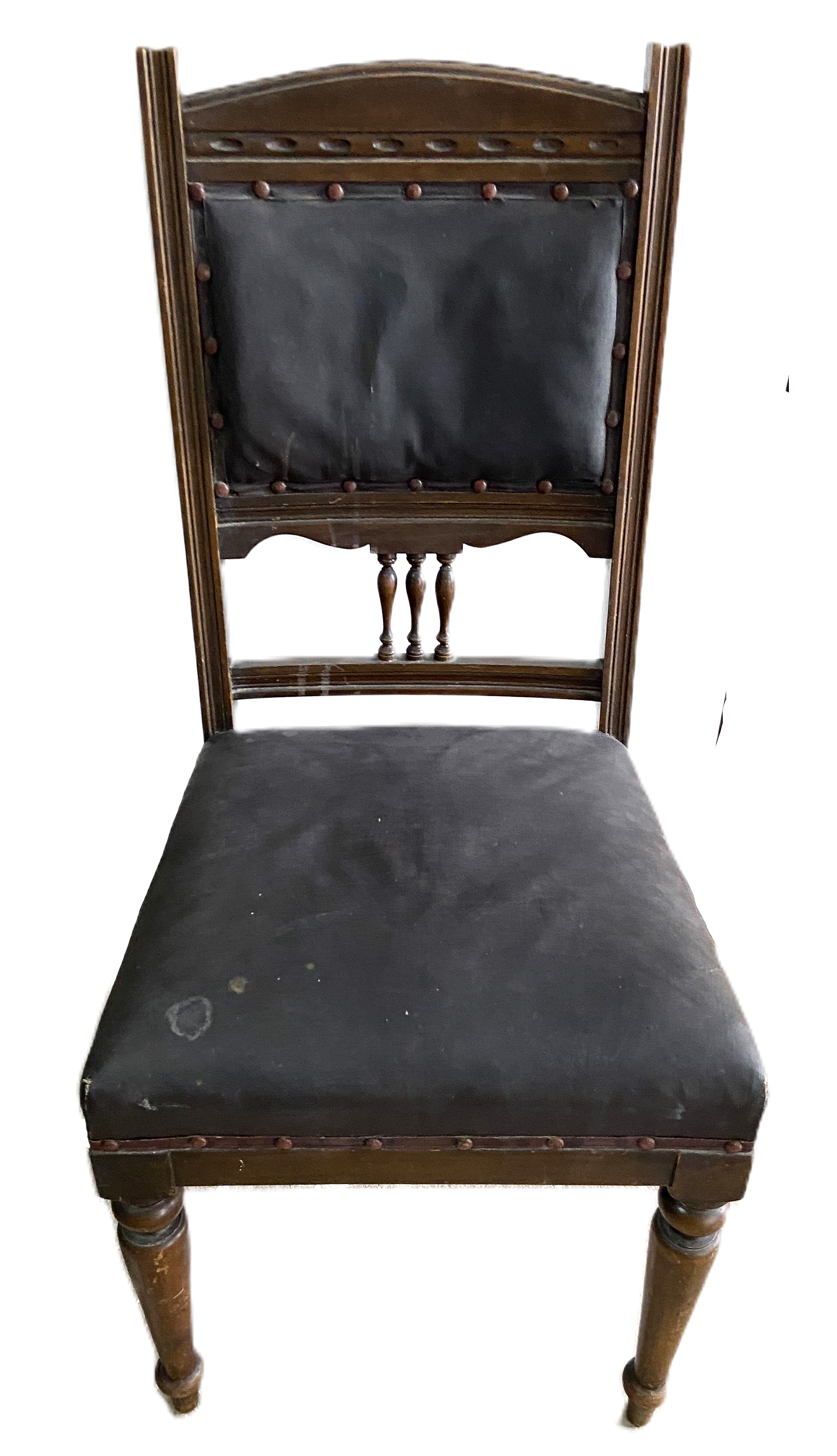 An Edwardian stick stand, with turned finials, dividers and a drip tray, within turned supports; and - Image 6 of 8