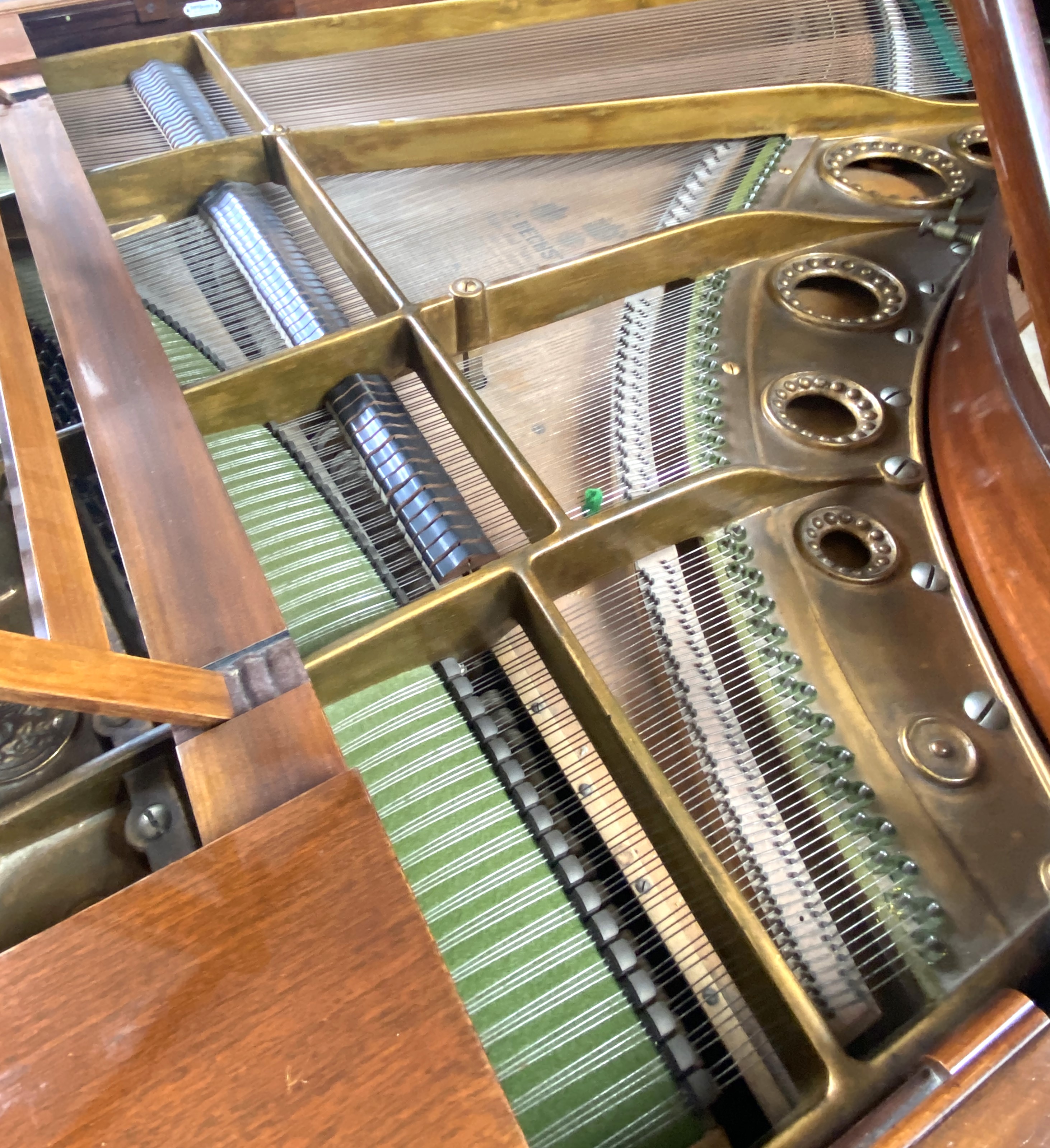 A fine Bechstein Model A rosewood cased grand piano, circa 1910/11 Serial number : 94948, with a - Image 6 of 8