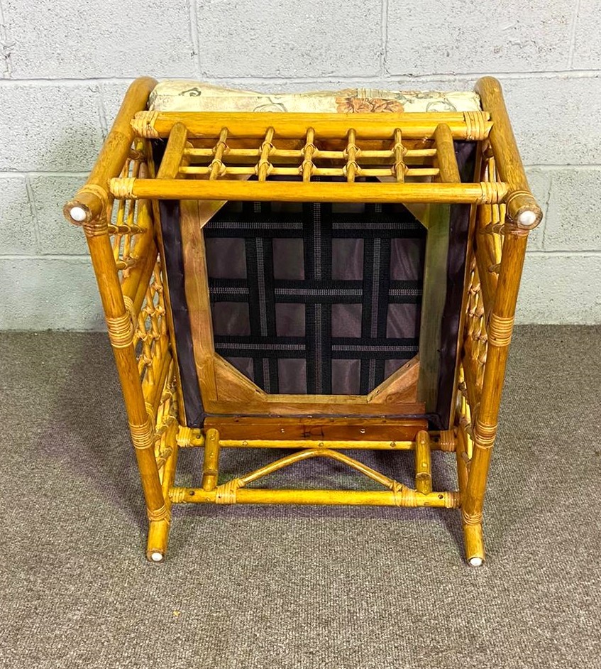 Assorted chairs, including a comfortable Bamboo conservatory armchair; three assorted kitchen chairs - Image 6 of 9