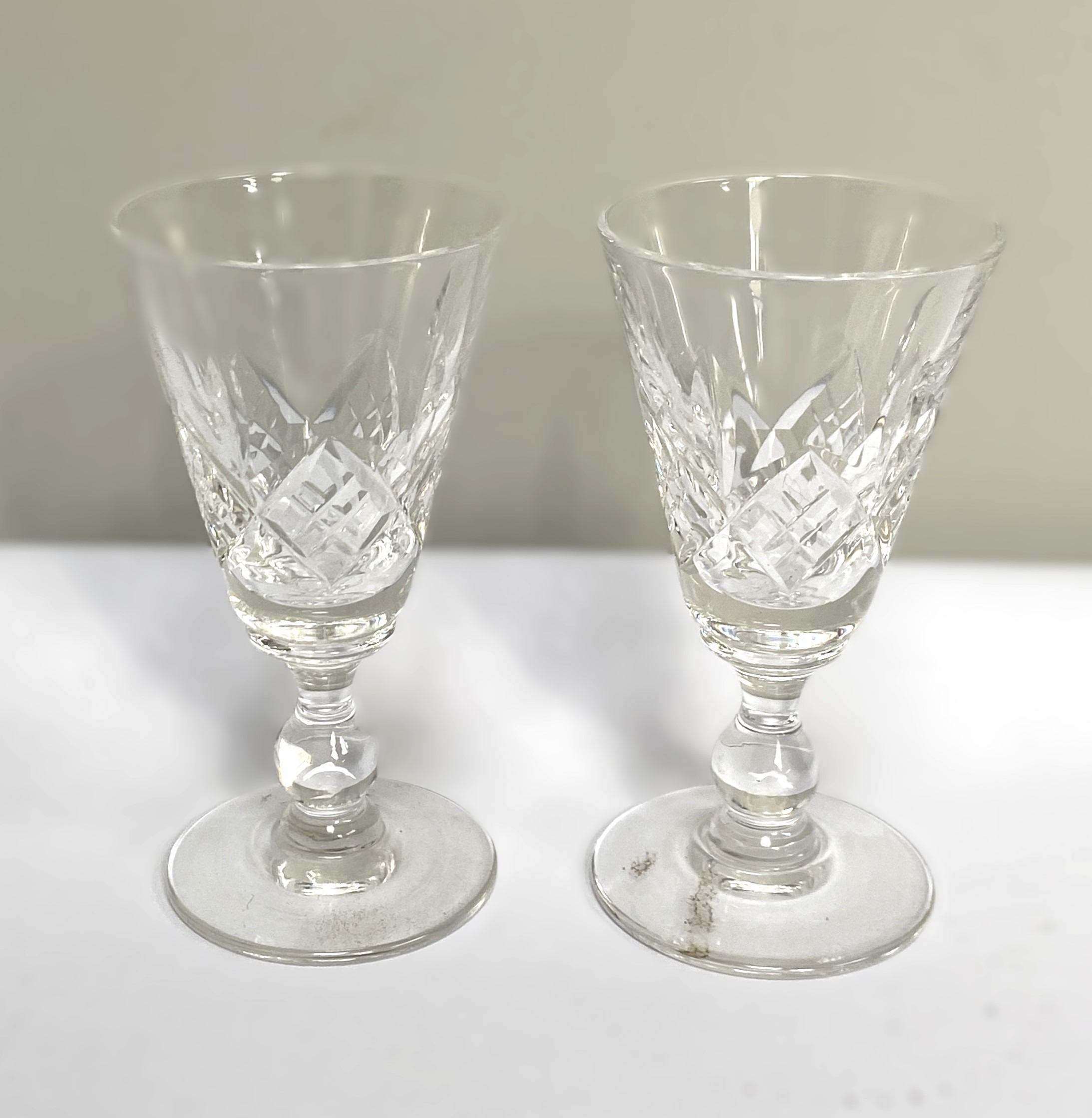 A large assortment of glassware, including a claret decanter, assorted tumblers and wine glasses, - Image 5 of 7