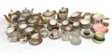 A large assortment of ceramics, including Crown Devon tea ware; a lustre decorated tea set, assorted