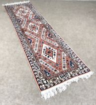 A modern Tekke style runner, 300cm x 82cm