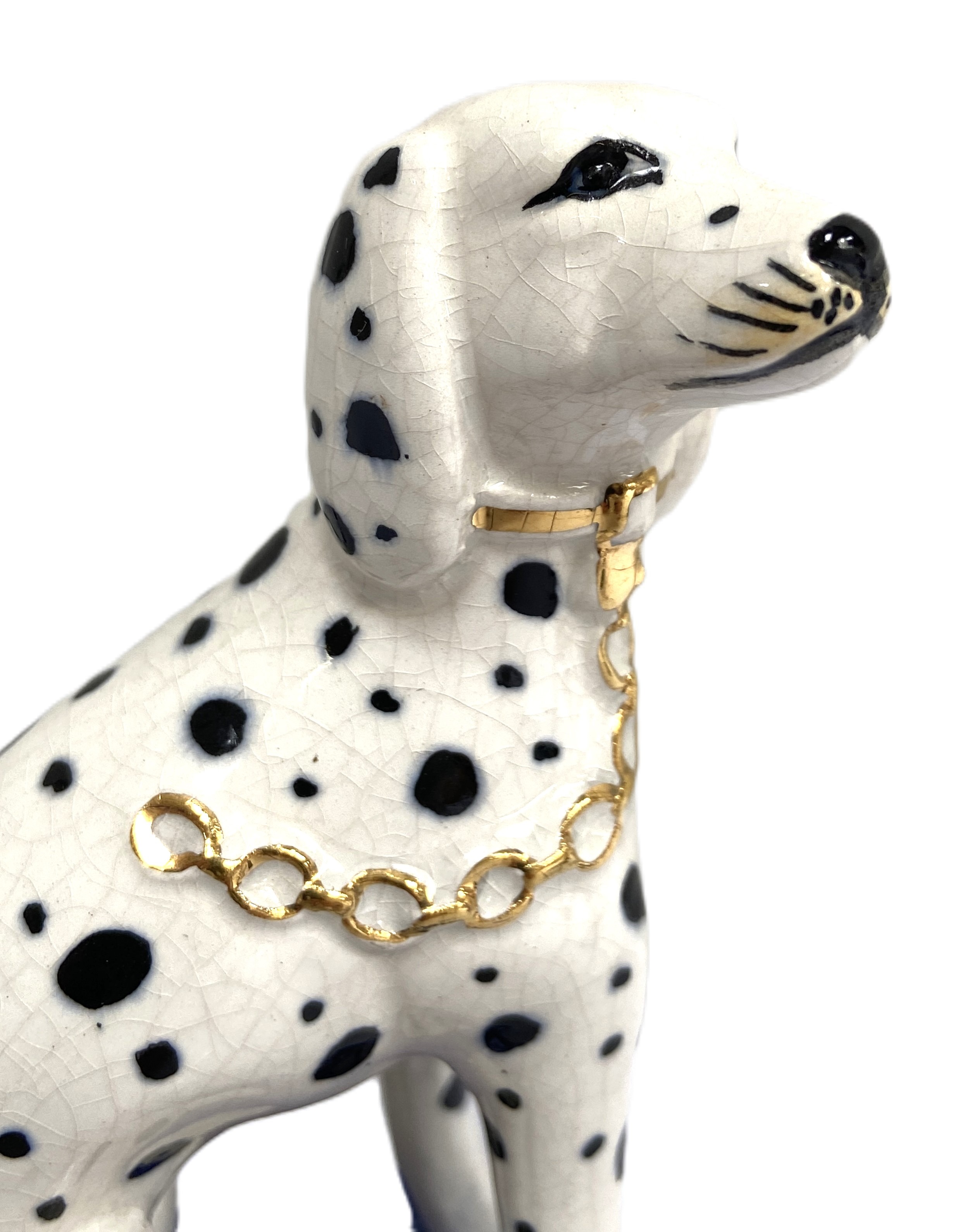 A group of assorted Staffordshire figures of Dalmatian dogs and Greyhounds, in various sizes and - Image 5 of 5