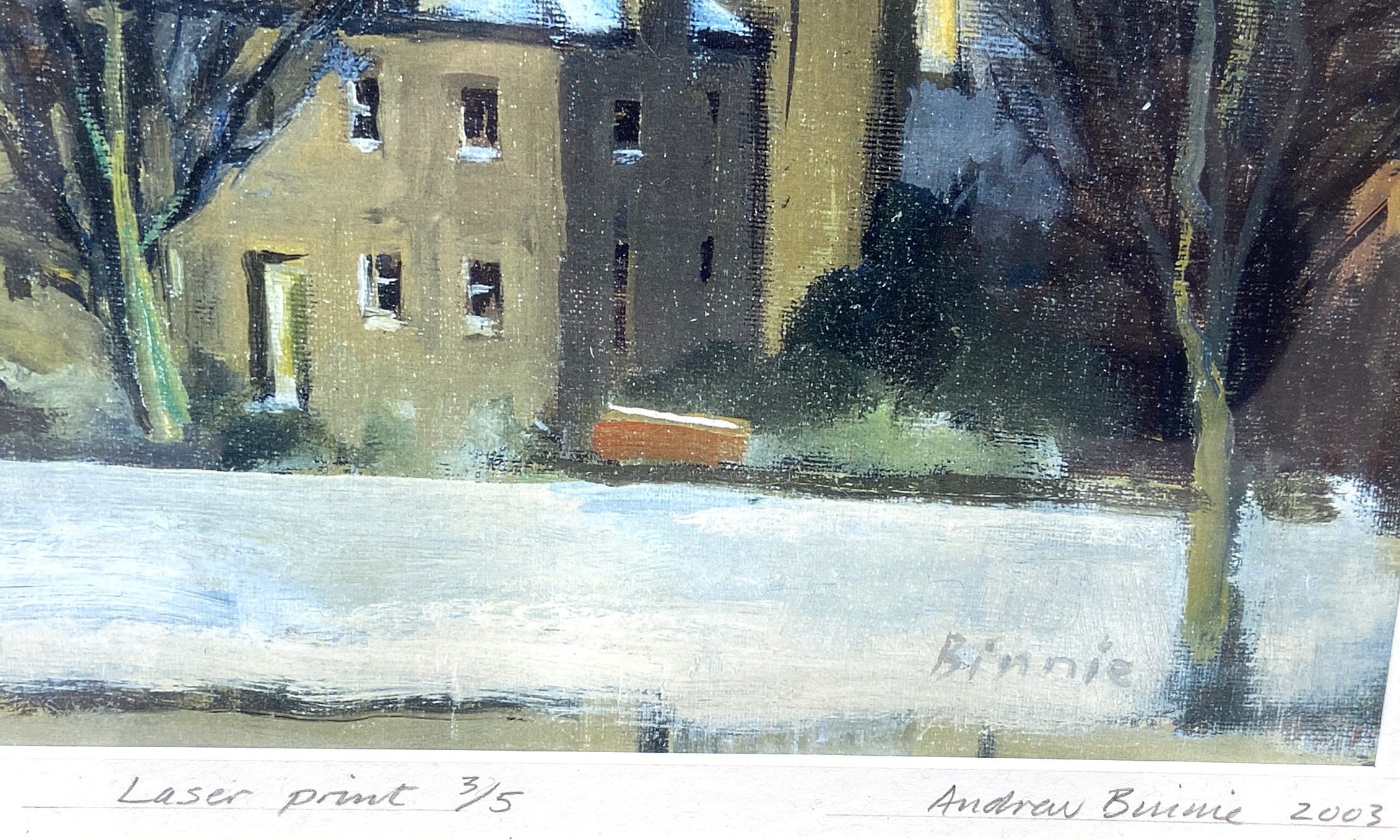 ANDREW BINNIE, Scottish (1935-) Three landscapes, including Smailholm Tower,  signed LL: Binnie, - Bild 10 aus 10