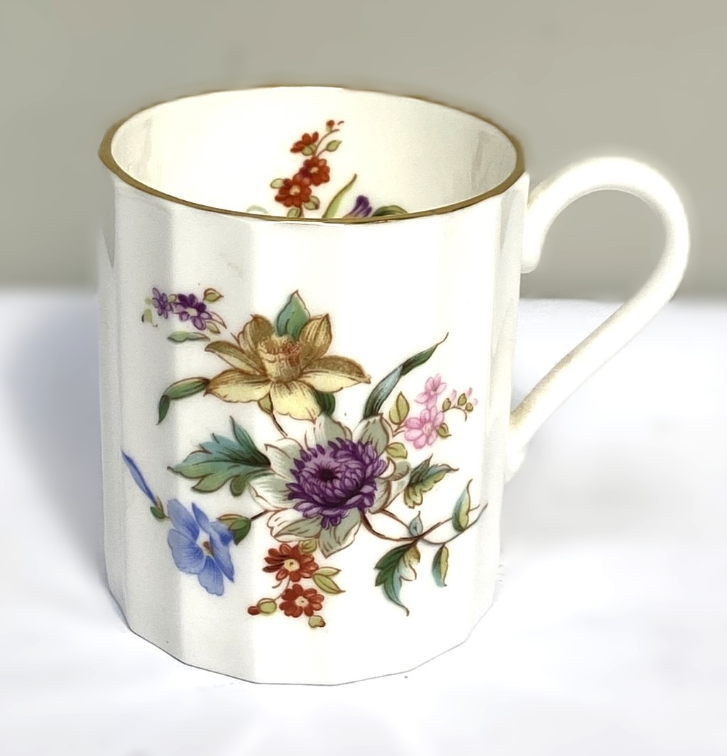 A Royal Worcester part coffee service, decorated with blue celeste and ornate gilt borders; also - Image 7 of 10