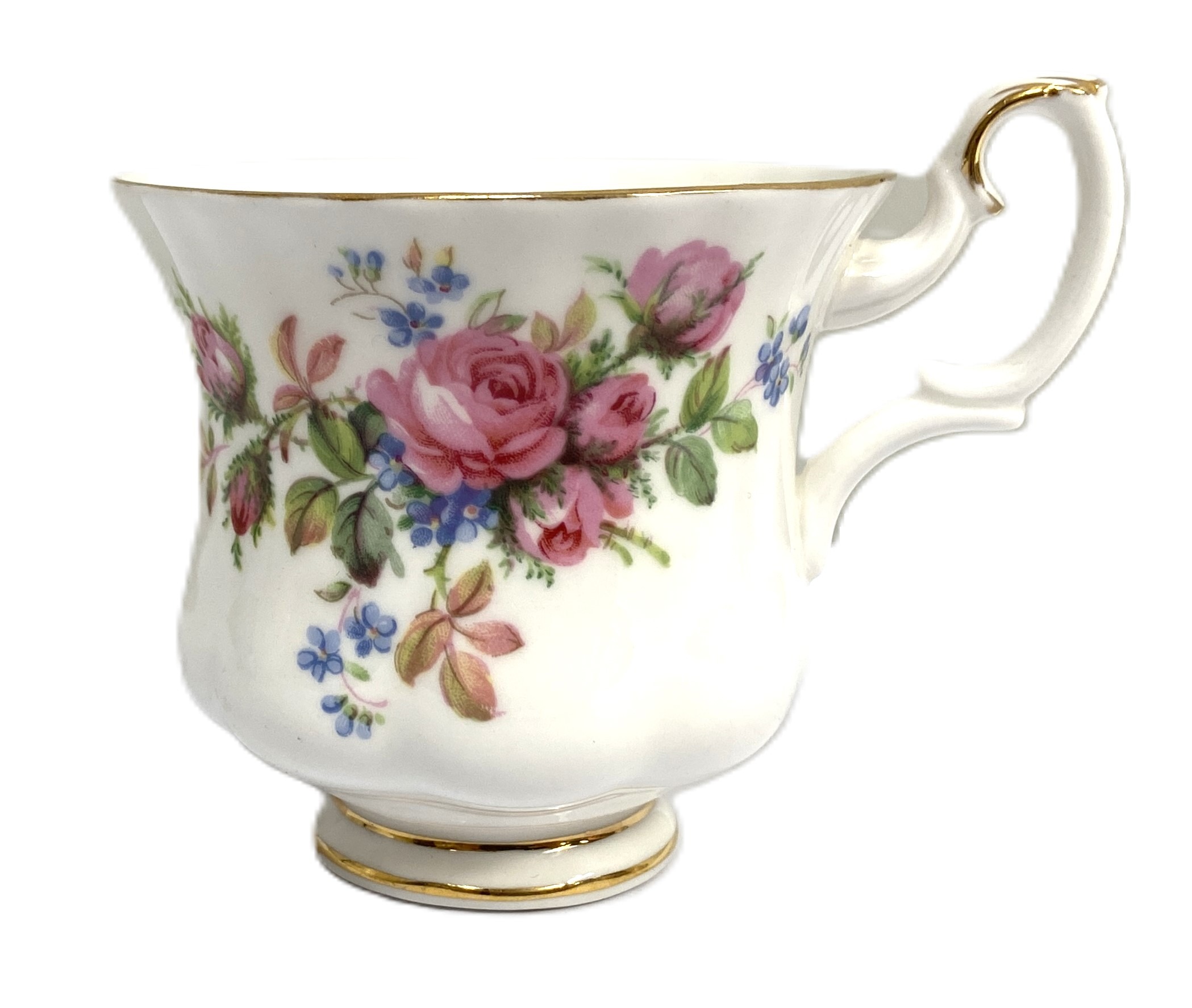 A Dresden porcelain part tea service, decorated with flowers, including a tray and other similar - Image 5 of 10