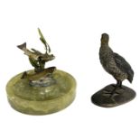 An Austrian cold painted bronze figure of a partridge, unsigned, in manner of Gerschutz, 12cm