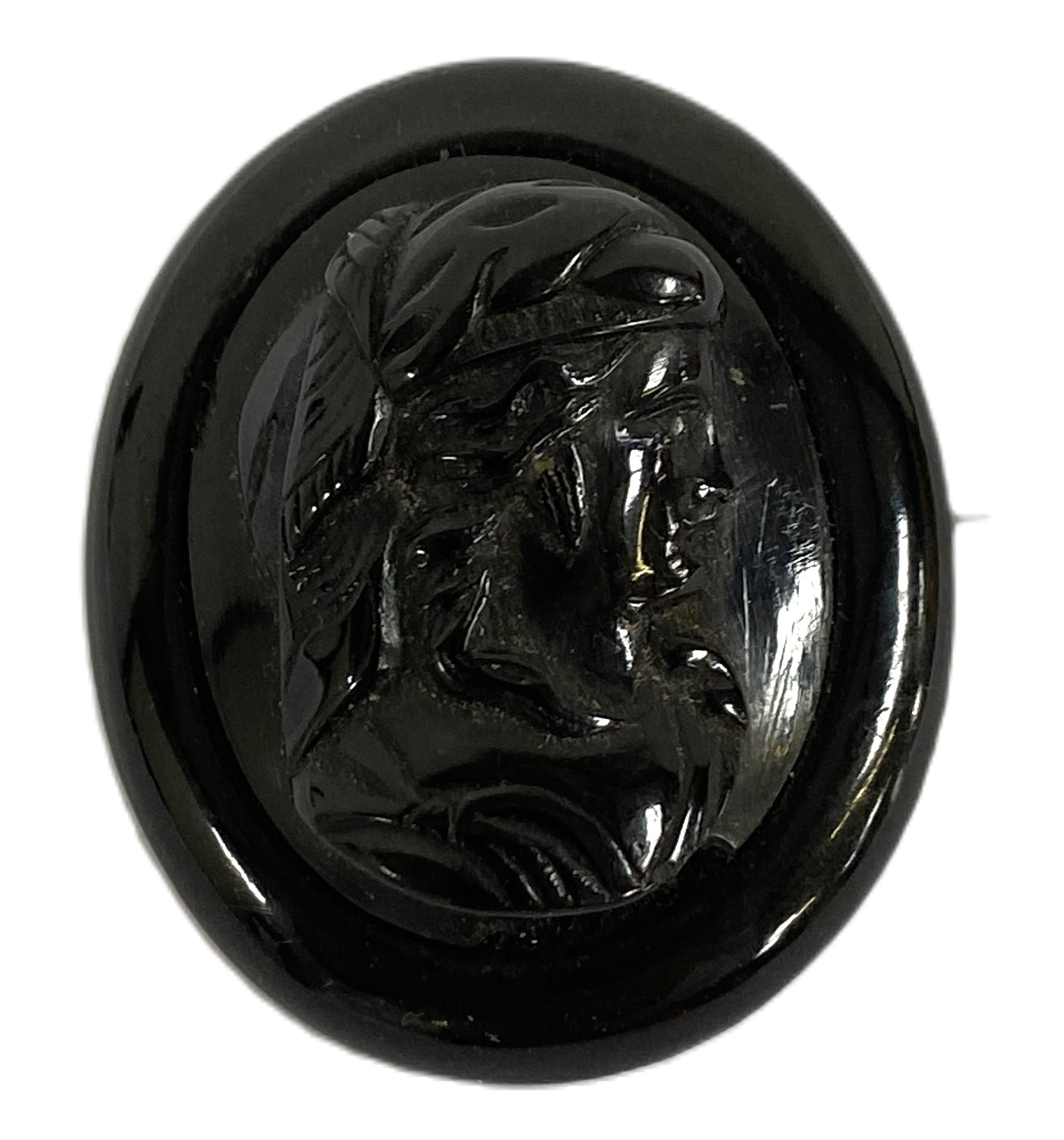 A mixed decorative lot including a cast brass money-box in the form of a standing bear; a Whitby jet - Image 6 of 12