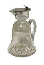 A silver mounted whisky tot, hallmarked London 1902, the top with inscription ‘SP Frangrance