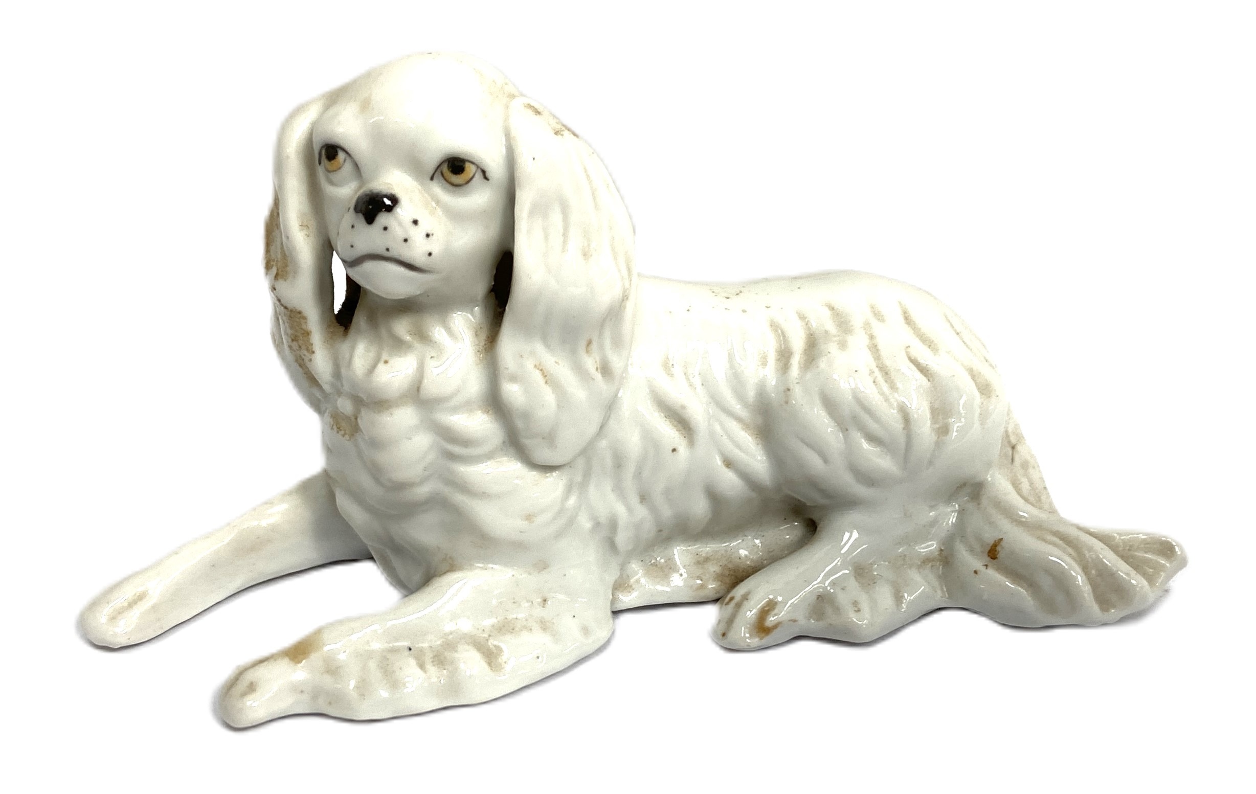 Assorted ceramic novelty figures and decorative boxes, including a figure of a King Charles spaniel; - Bild 6 aus 9