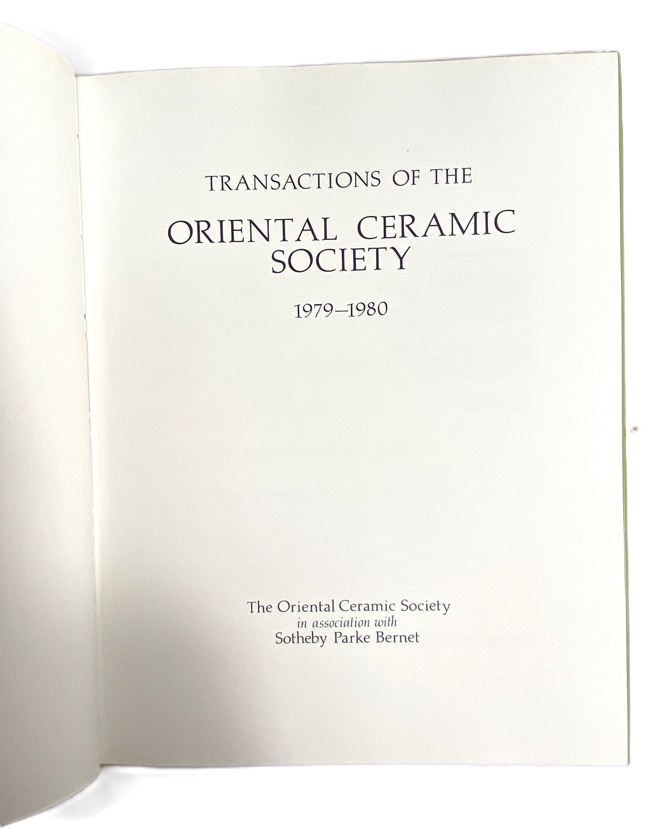 CHINESE COLLECTORS: ‘Transactions of the Oriental Ceramic Society, circa 1970-80, 11 volumes, - Image 6 of 7