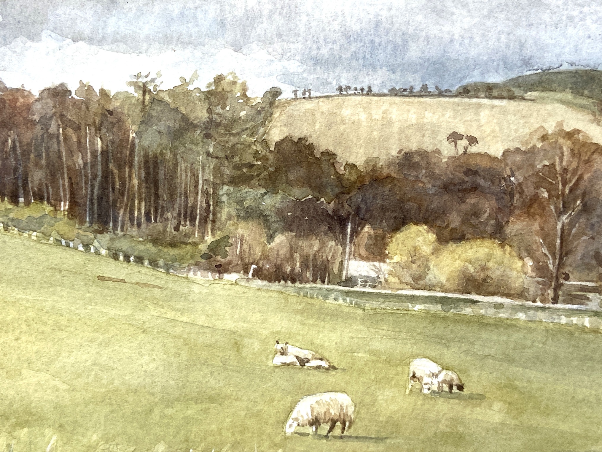 B. GALBRAITH, Scottish (XX), A Borders Lanscape, watercolour, signed LR: B. Galbraith, 98, 23cm x - Image 4 of 4