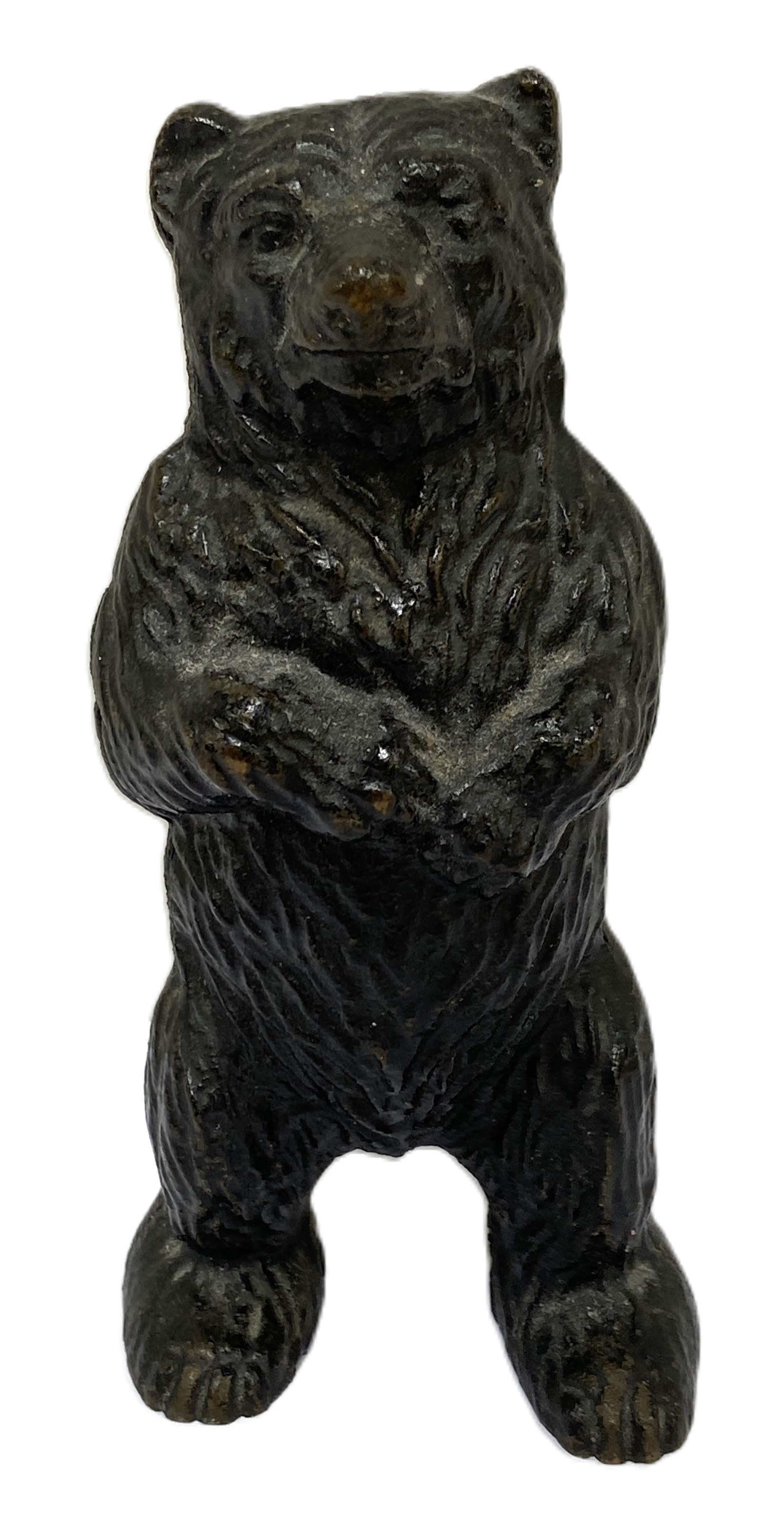 A mixed decorative lot including a cast brass money-box in the form of a standing bear; a Whitby jet - Image 7 of 12