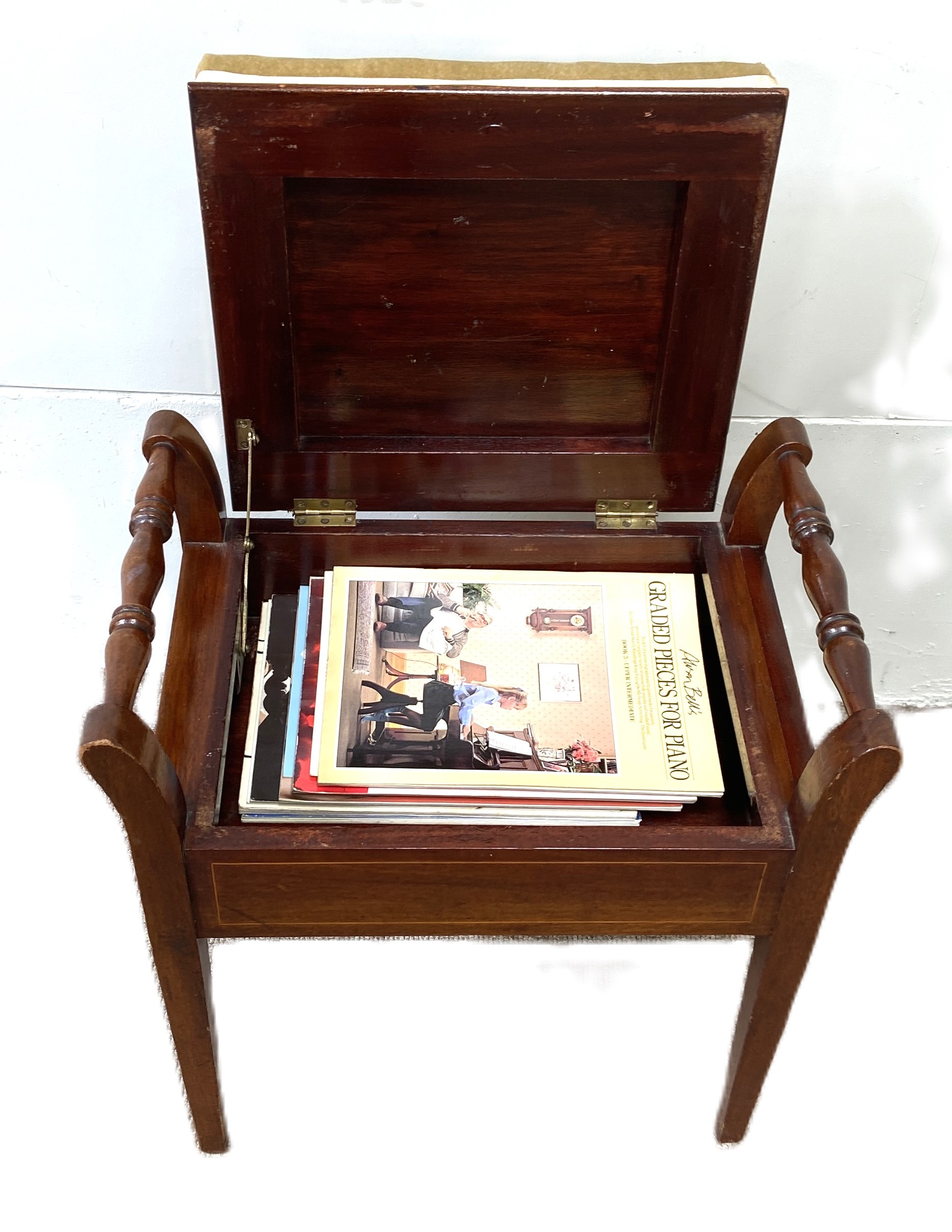 A Lestel walnut cased Upright Piano, early 20th century,  serial number 35165, with Art Nouveau - Image 10 of 10