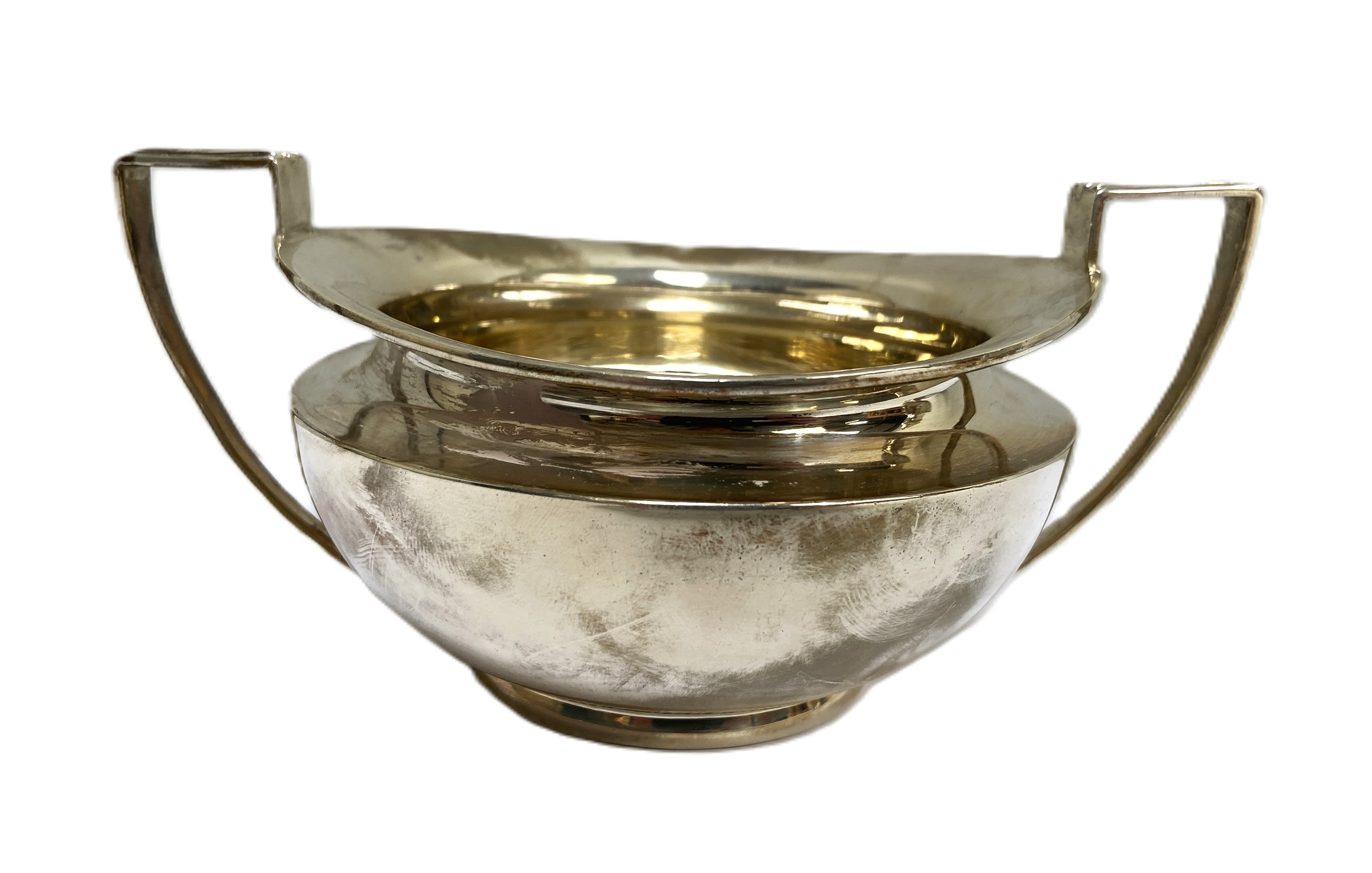 Assorted silver, including a modern cream jug, hallmarked Chester, 1939, with leaf capped handle; - Image 2 of 9