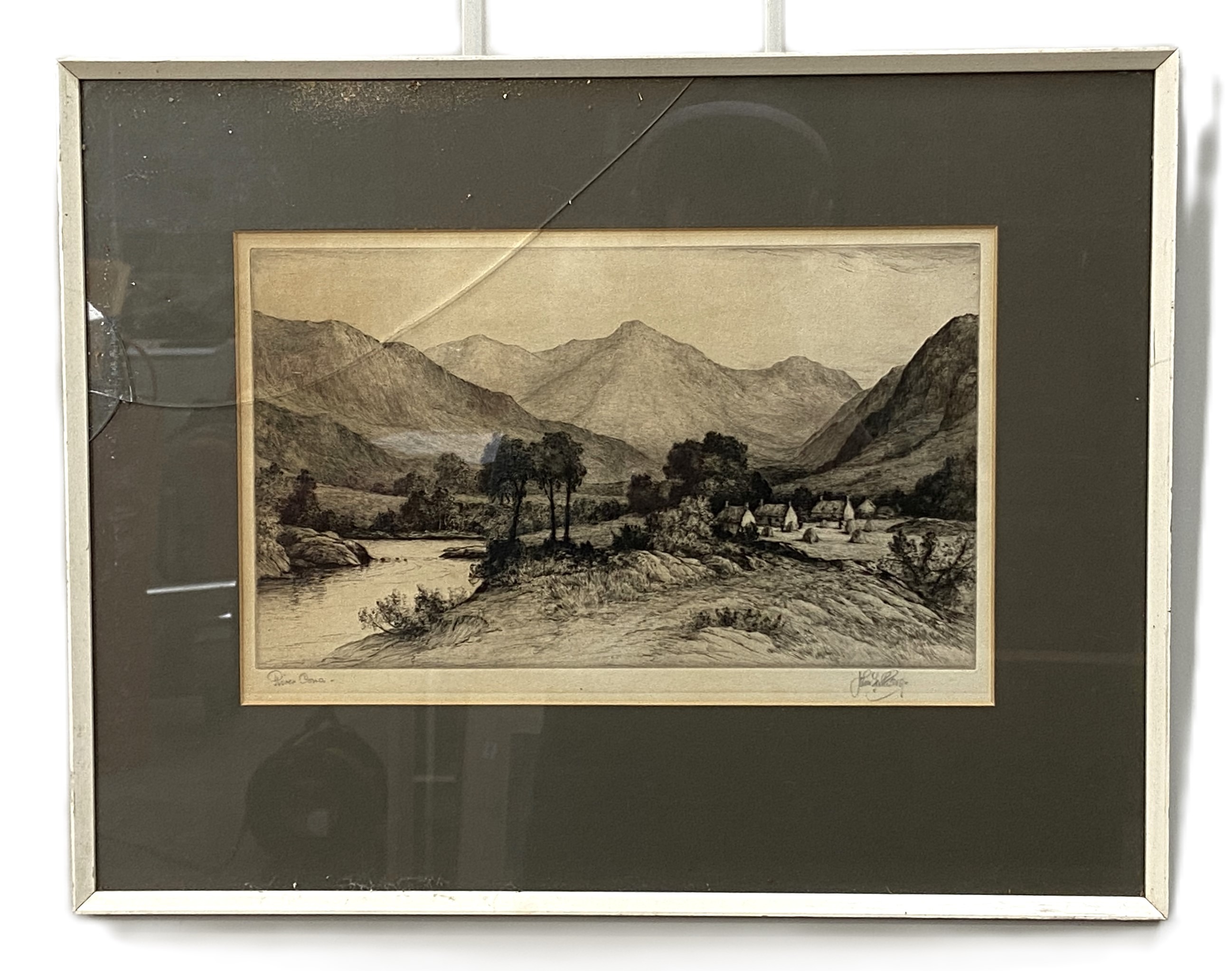 Assorted pictures, including JOHN G.M.ROLLS, British, circa 1855, On Lake Maggiore, pencil and - Bild 10 aus 16