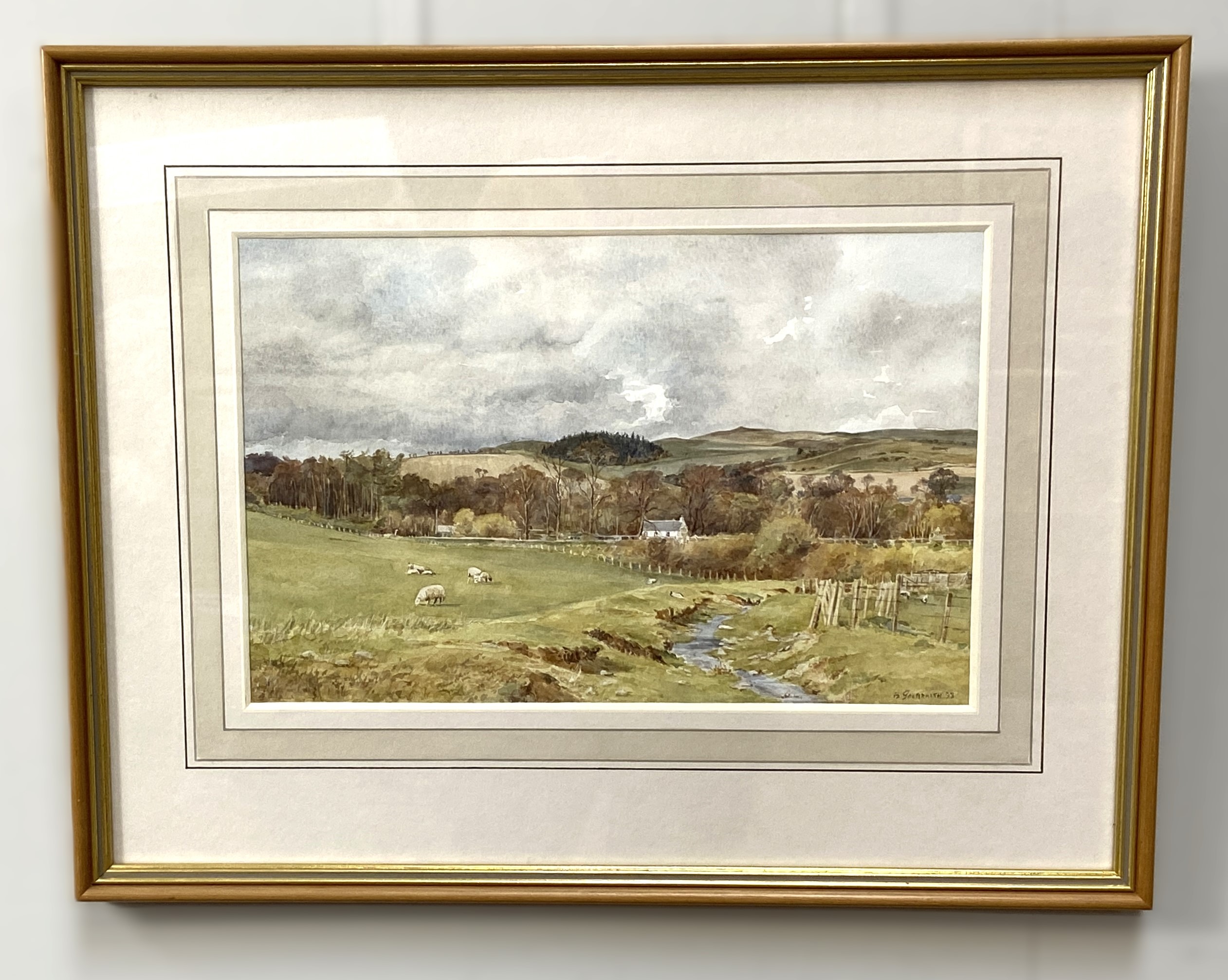 B. GALBRAITH, Scottish (XX), A Borders Lanscape, watercolour, signed LR: B. Galbraith, 98, 23cm x - Image 2 of 4