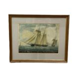 A selection of pictures and prints, including a maritime print; two pairs of prints depicting