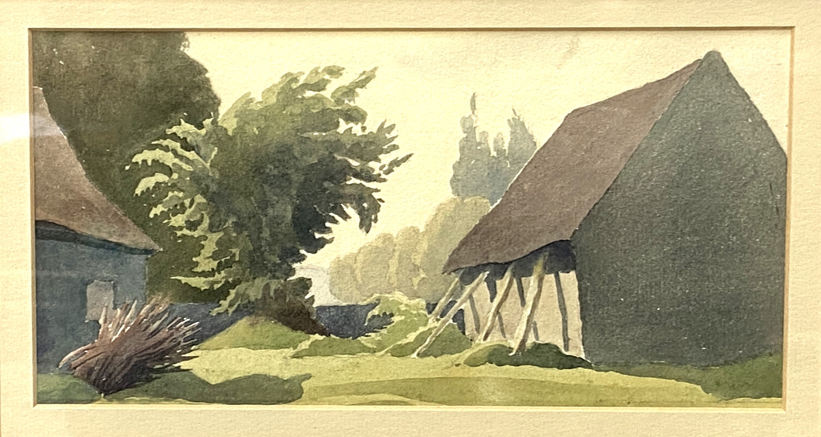 Assorted pictures, including JOHN G.M.ROLLS, British, circa 1855, On Lake Maggiore, pencil and - Bild 9 aus 16