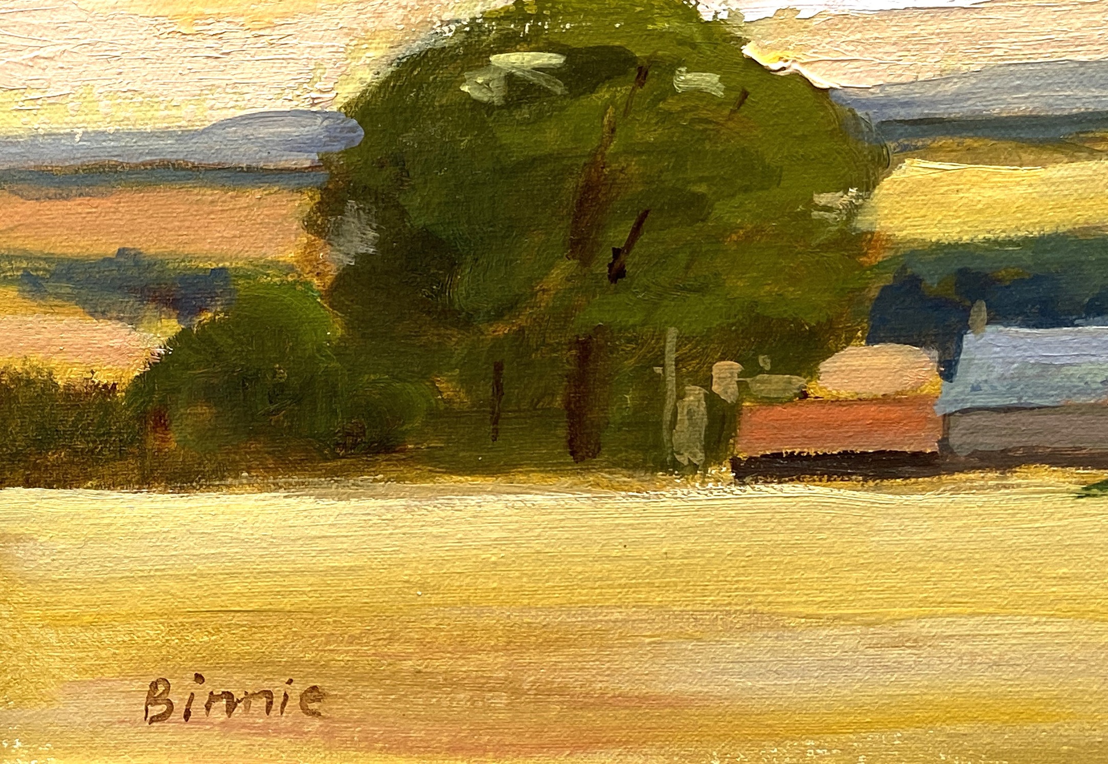 ANDREW BINNIE, Scottish (1935-) Three landscapes, including Smailholm Tower,  signed LL: Binnie, - Bild 7 aus 10