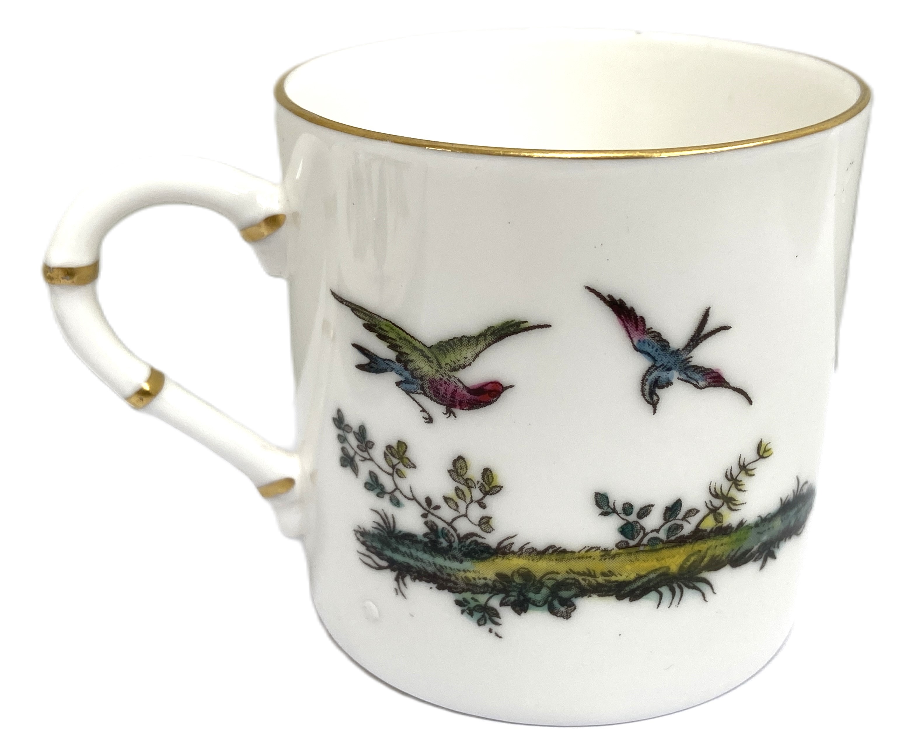 A Royal Worcester bone china part coffee service, decorated with peacocks and pheasants, with 12 - Image 6 of 8