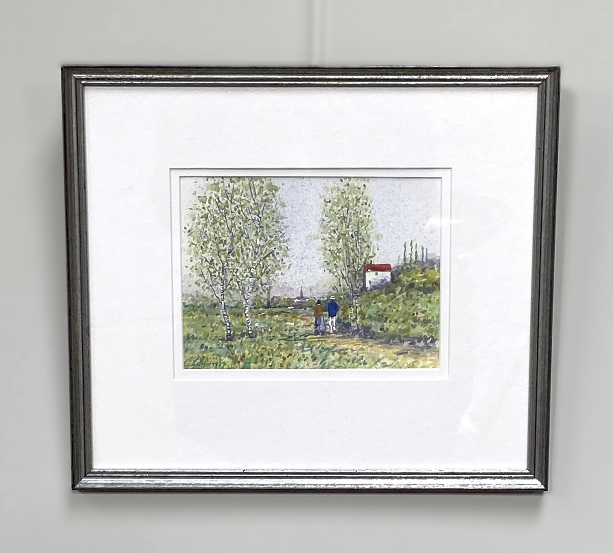 Eleven assorted pictures and prints, including local views after Tom Scott; two small life paintings - Bild 4 aus 23