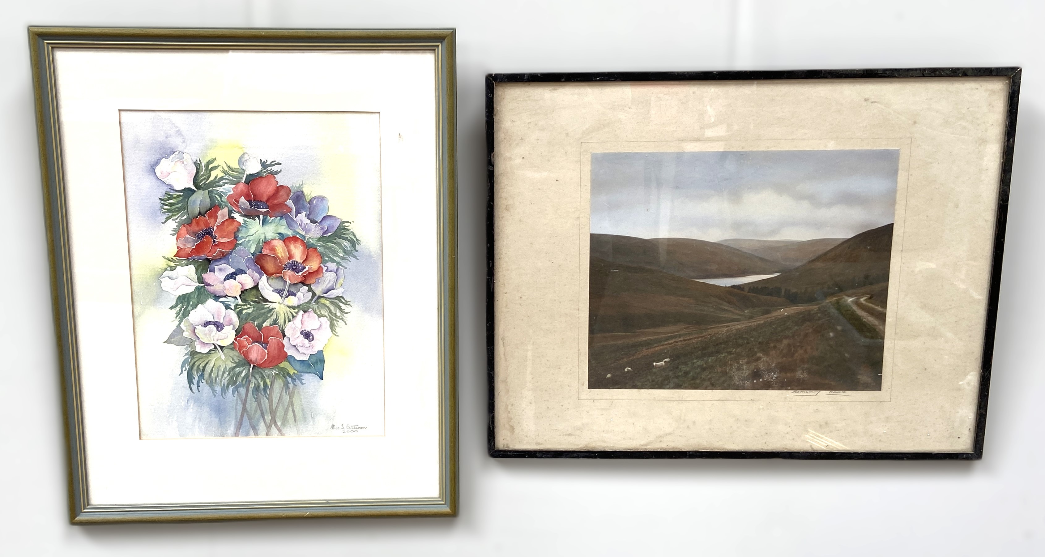 A mixed group of pictures, photographs and prints, including a Still Life of Flowers, by Alice - Image 2 of 26