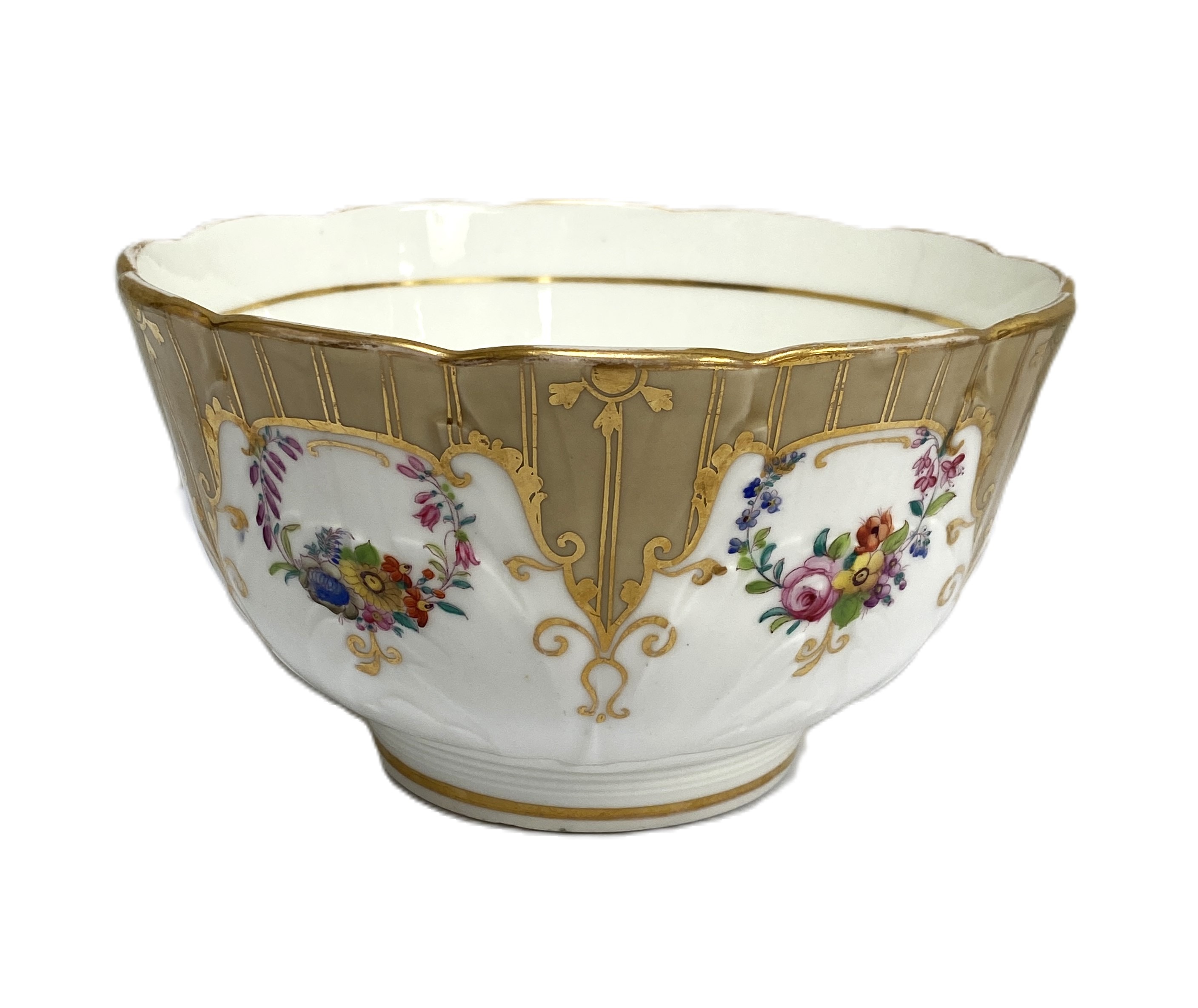 A Wedgewood bone china tea service, decorated with gilt, flowers and motifs on a white ground and - Image 3 of 7