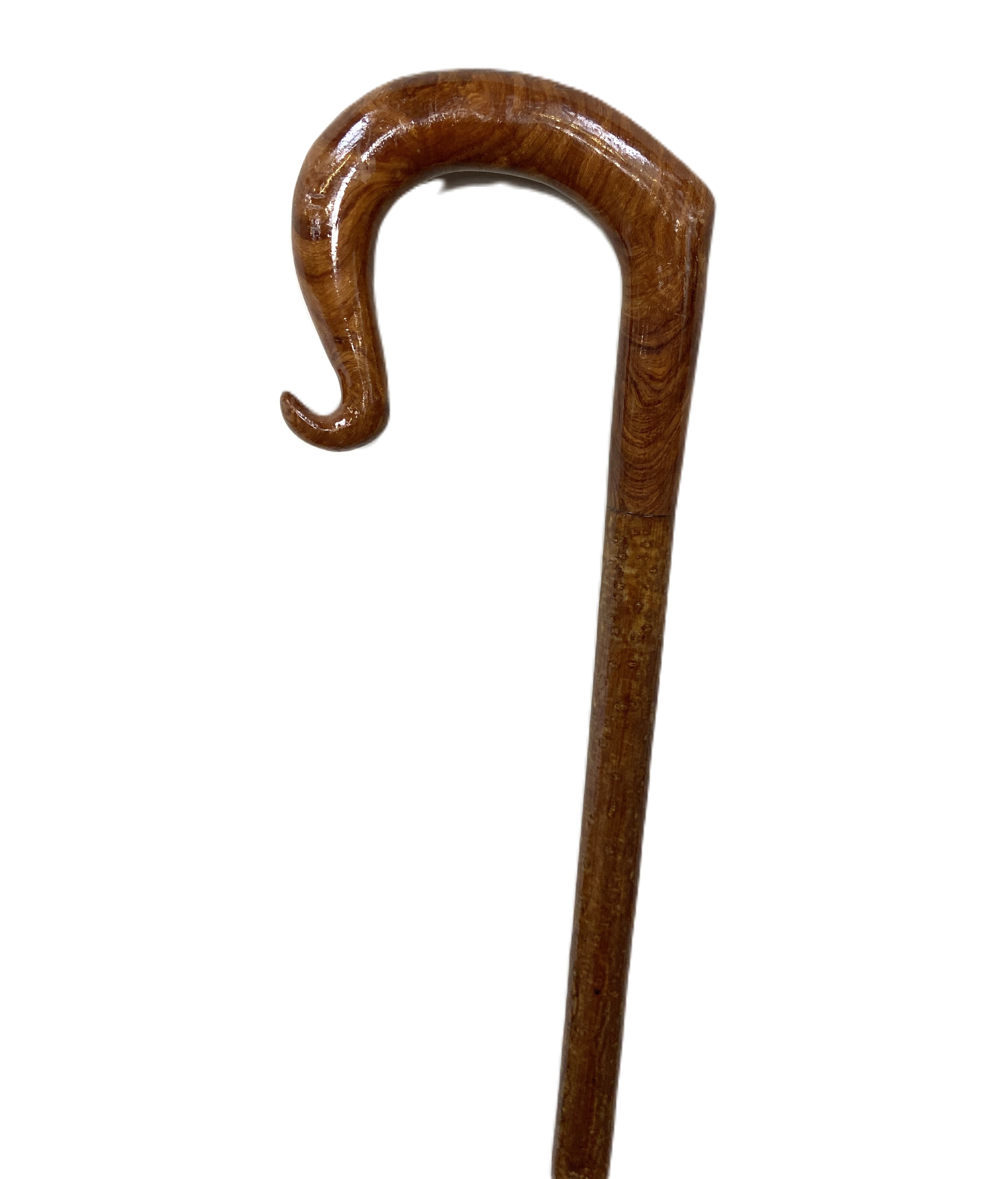 Two Scottish walking sticks, one with a carved horn handle, decorated with a thistle, the other of - Bild 4 aus 4