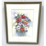 A mixed group of pictures, photographs and prints, including a Still Life of Flowers, by Alice