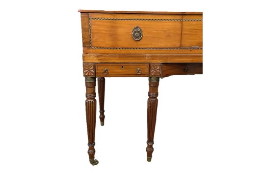 A Regency mahogany square box piano, circa 1810, (converted as attractive sideboard), with typical - Image 2 of 5