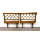 A pair of Regency style single bed headboards (2)