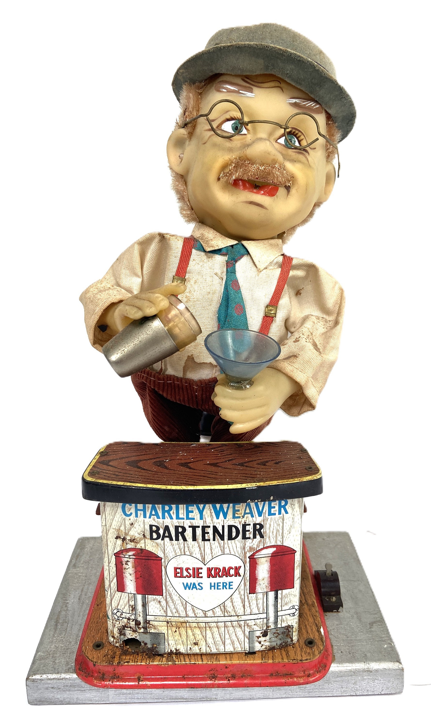 Vintage animatronic figure of bartender, Charlie Weaver and Elsie Krack, (does not appear to be - Image 2 of 7