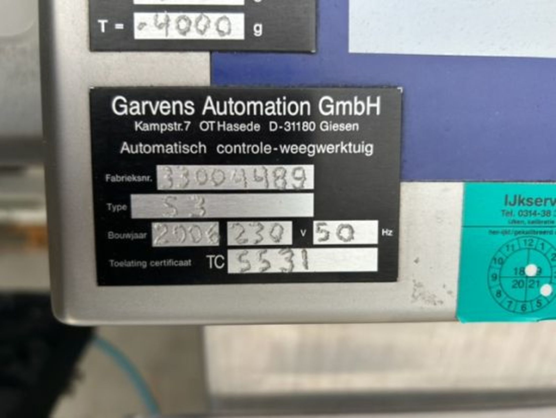Mettler Toledo Garvens GmbH checkweigher with rejecter, type: S3, fabrication number: 33004489, year - Image 5 of 7