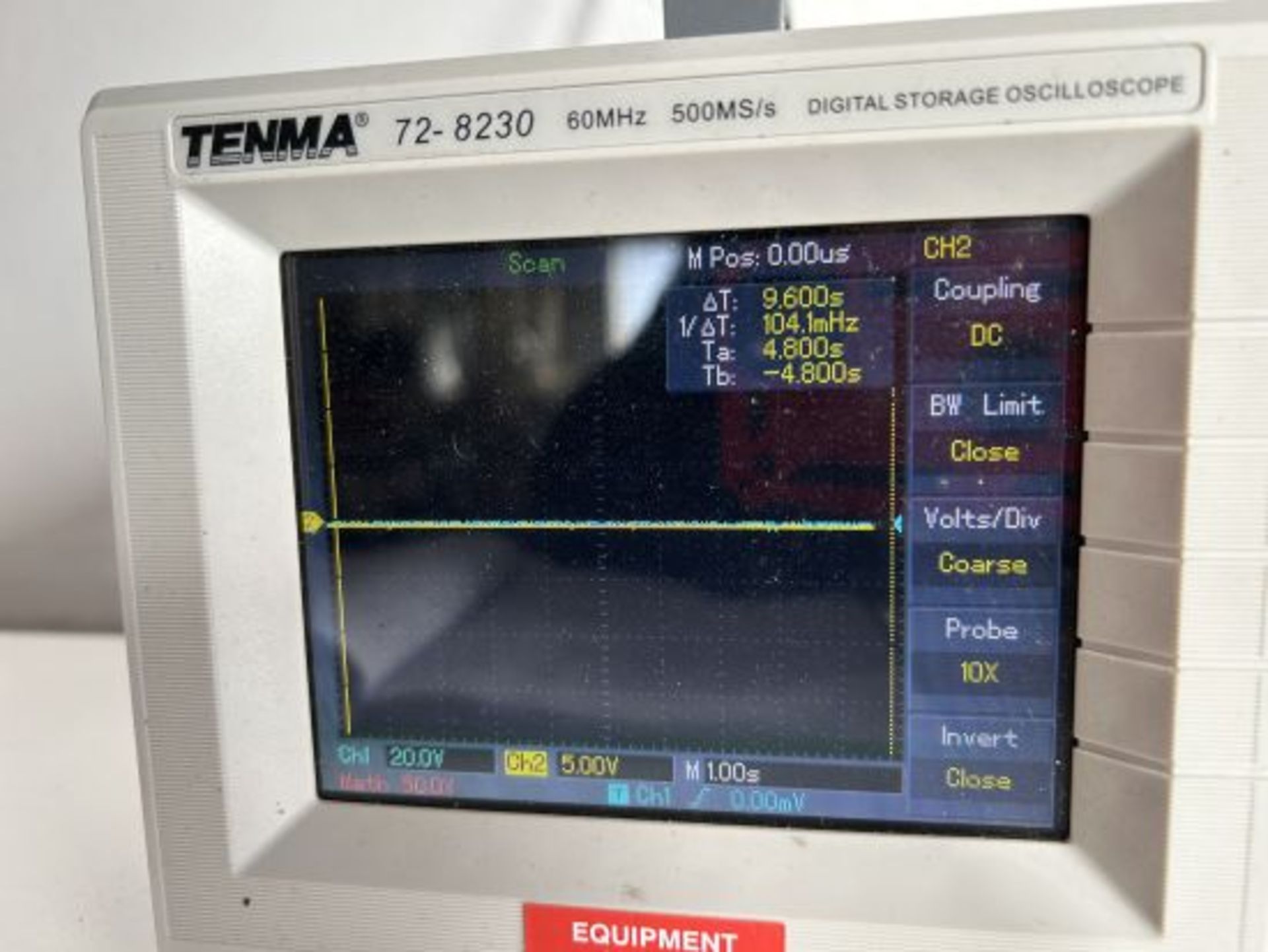 Tenma 72-8230 Digital Storage Oscilloscope, 60MHZ, 500MS/s. - Image 3 of 3