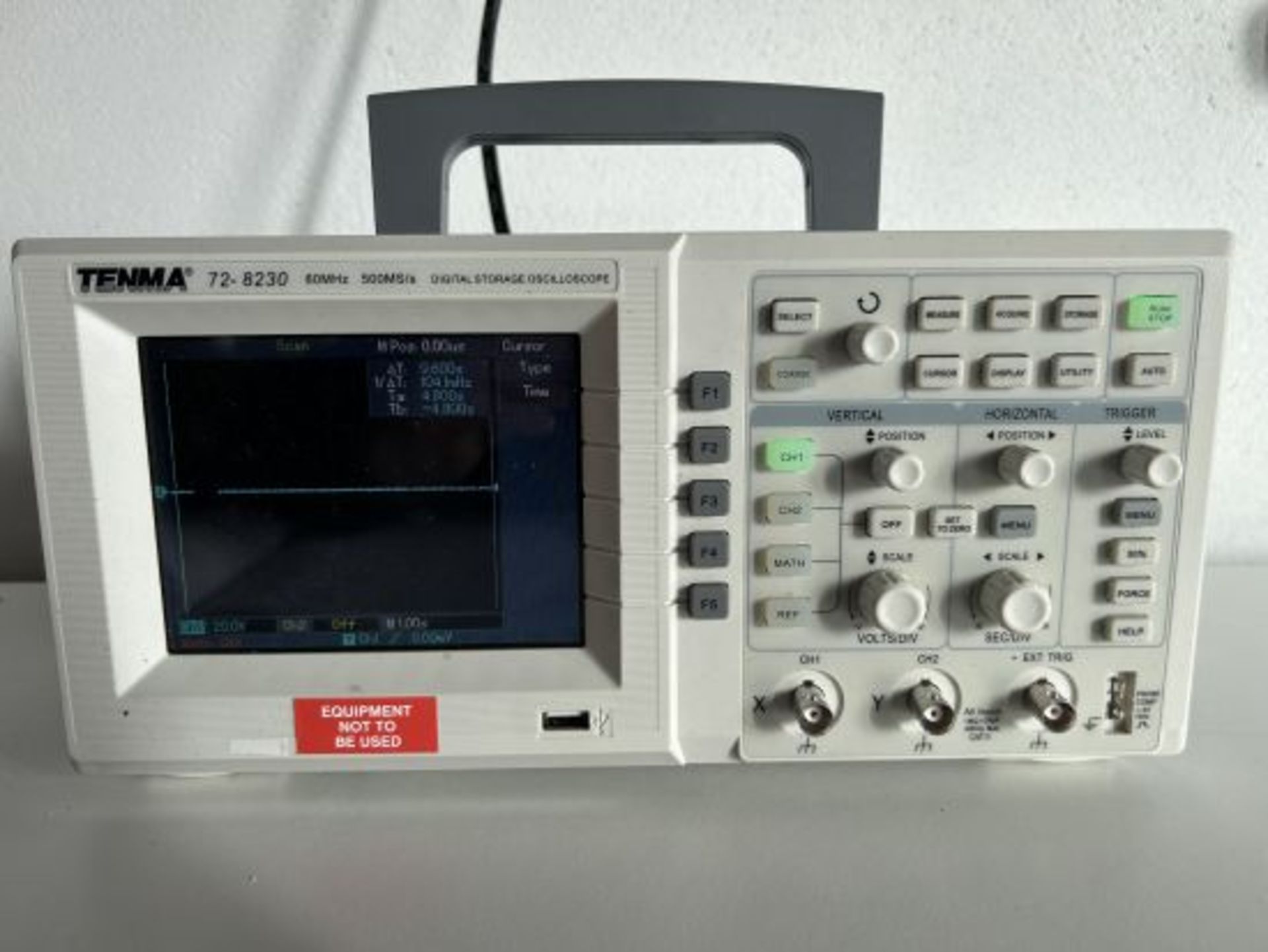 Tenma 72-8230 Digital Storage Oscilloscope, 60MHZ, 500MS/s.