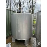 Cividac s/s tank with premier Colloid Mills ltd agitator, series 8000, volume: 3300 litre,