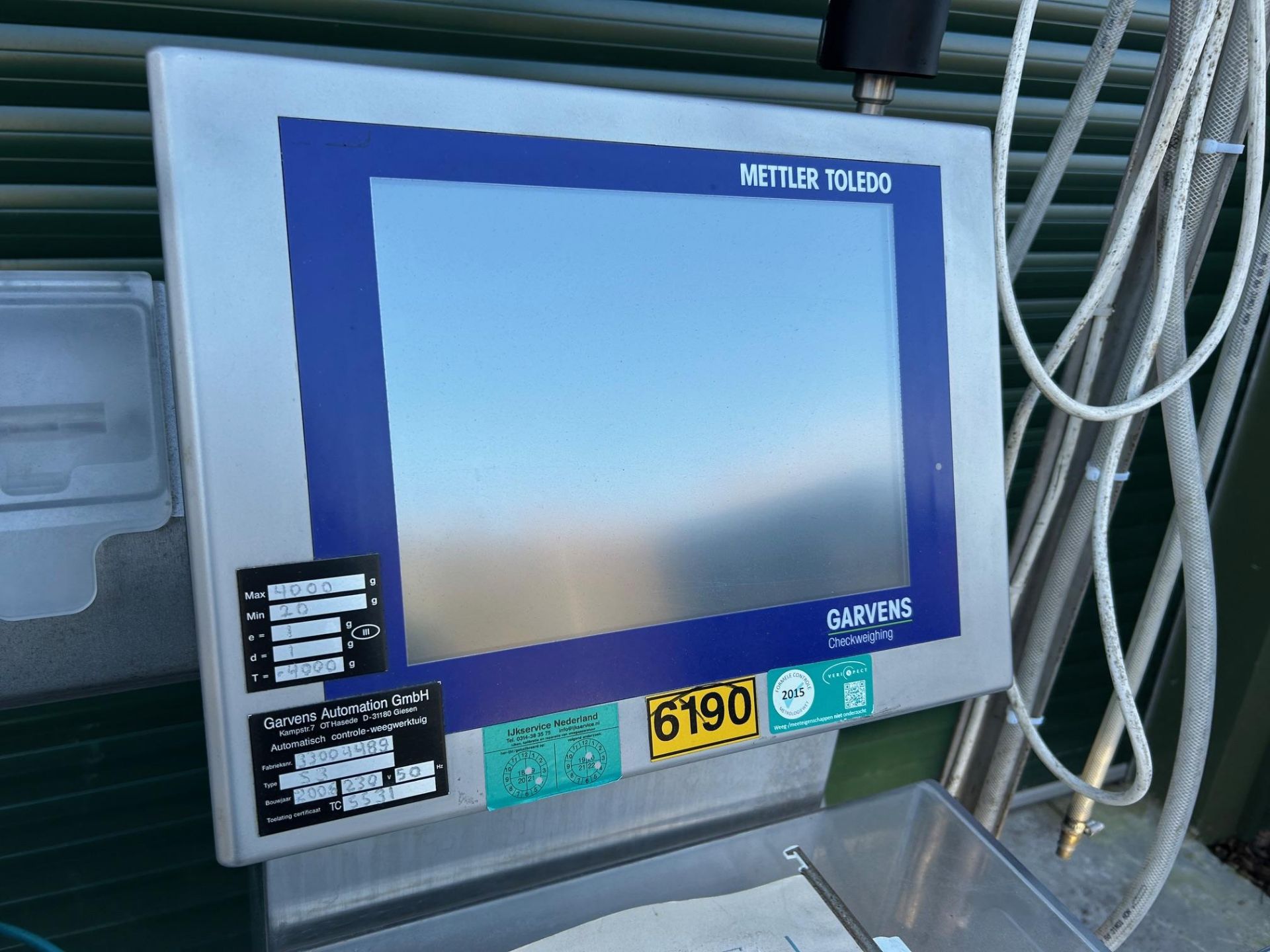 Mettler Toledo Garvens GmbH checkweigher with rejecter, type: S3, fabrication number: 33004489, year - Image 4 of 7