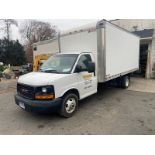 2016 GMC BOX TRUCK, S/A, DUAL WHEELS, 18' MORGAN TRUCK BODY, ROLL-UP DOOR, (150,808 MI.), VIN #