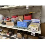 LOT OF ASS'T GAS CAN, LIGHT BULBS, EDGER PARTS, ETC.