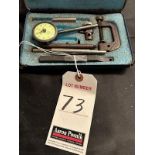 FEDERAL 1" DIAL INDICATOR GAGE W/ CASE & ACCESSORIES