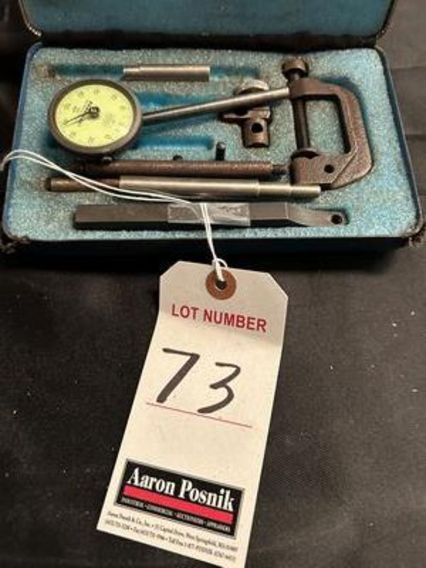 FEDERAL 1" DIAL INDICATOR GAGE W/ CASE & ACCESSORIES