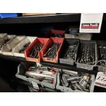 LOT OF ASS'T DRILLS, TAPS & COUNTER SINKS W/ POLY BINS