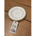 SYRACUSE 9" BONE CHINA SALAD PLATES W/ GOLD TYPE TRIM