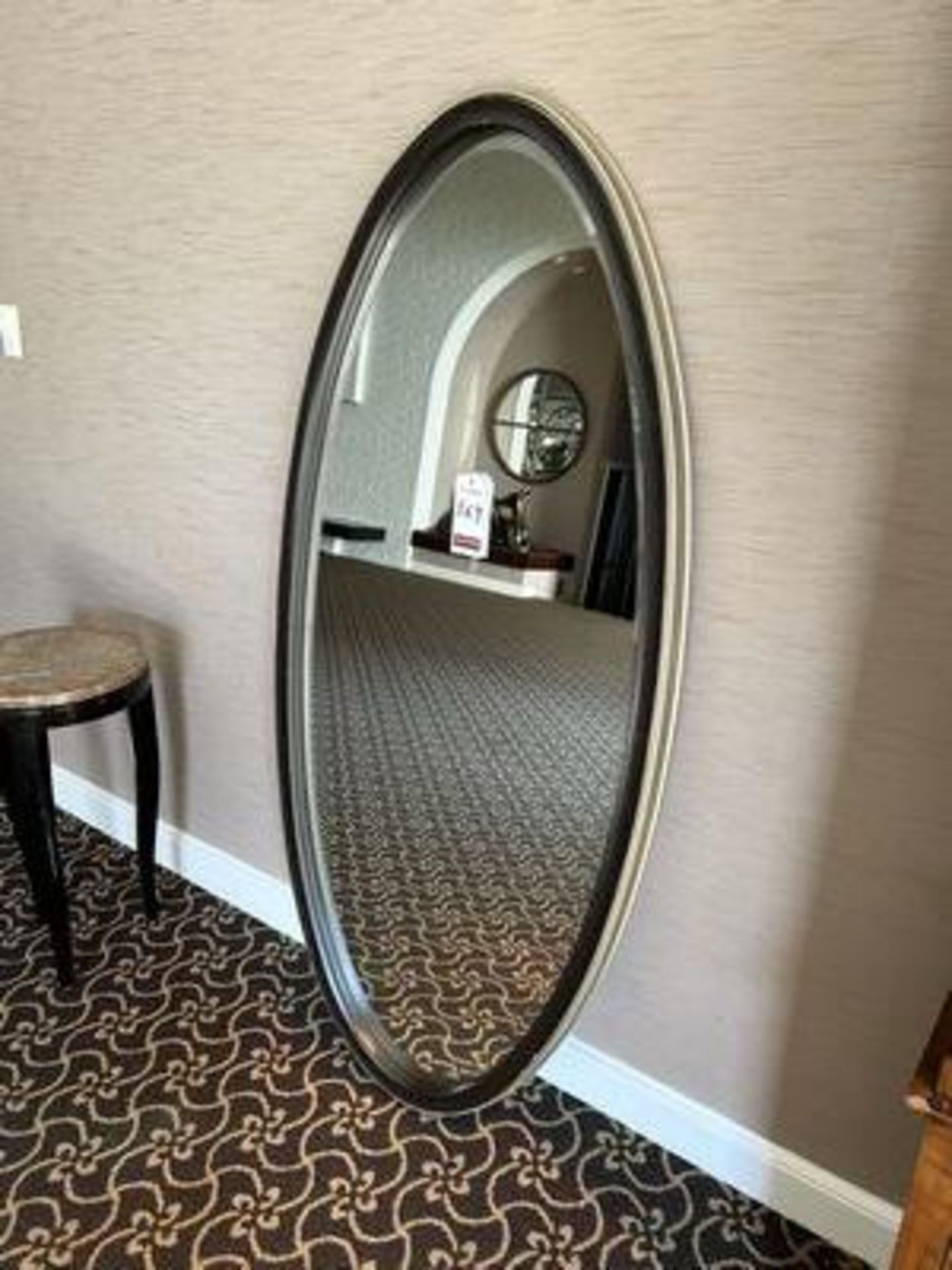 64" FRAMED OVAL MIRROR