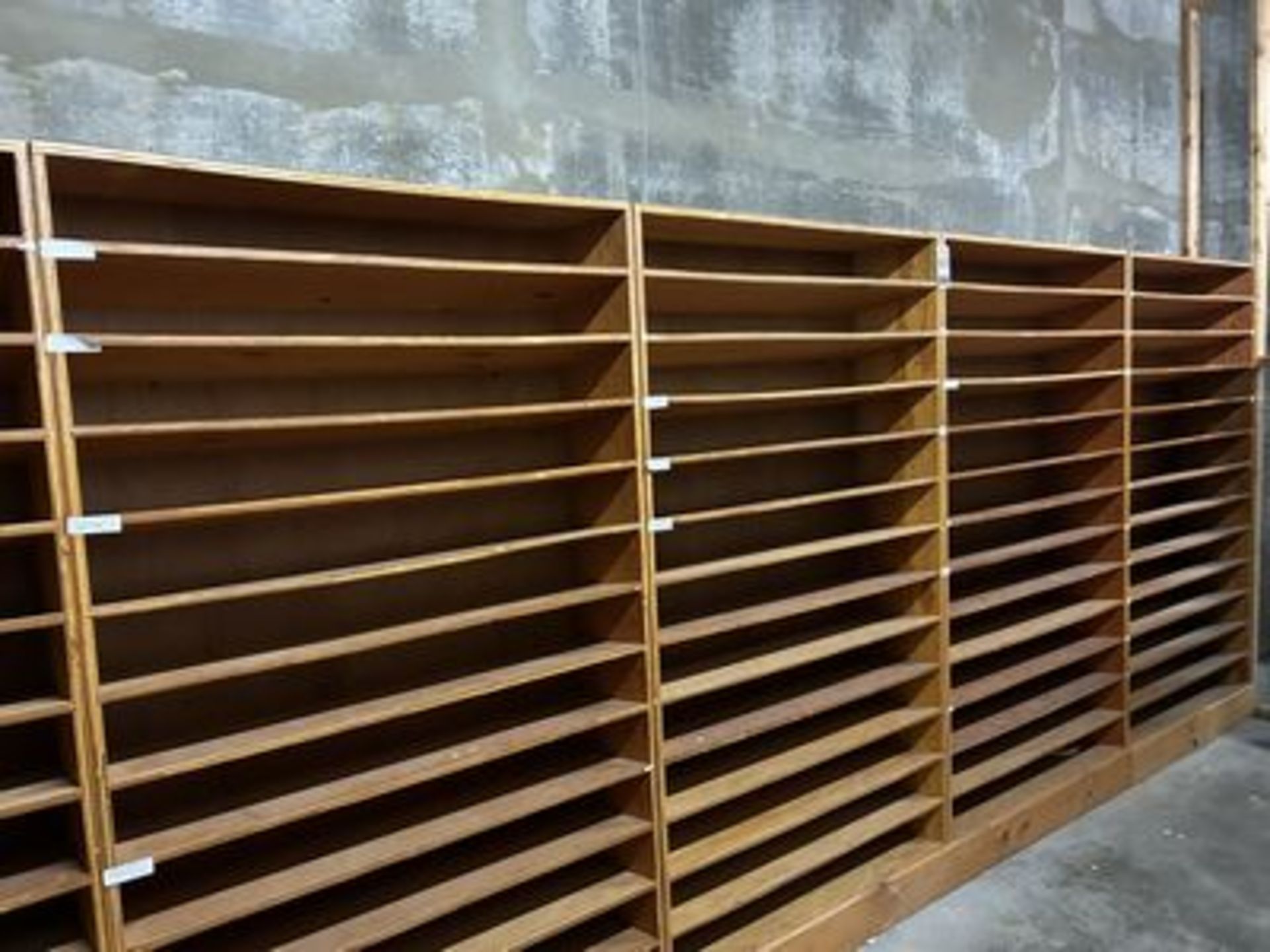 42"X78" WOOD SHELF RACKS