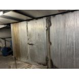 12'X6'X7' WALK-IN COOLER/FREEZER W/ BLOWER, COMPRESSOR & RAMP