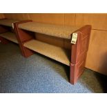 5' CHERRY WOOD & UPH. BENCHES