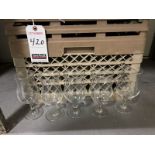 HURRICANE GLASSES W/ POLY DISH RACKS